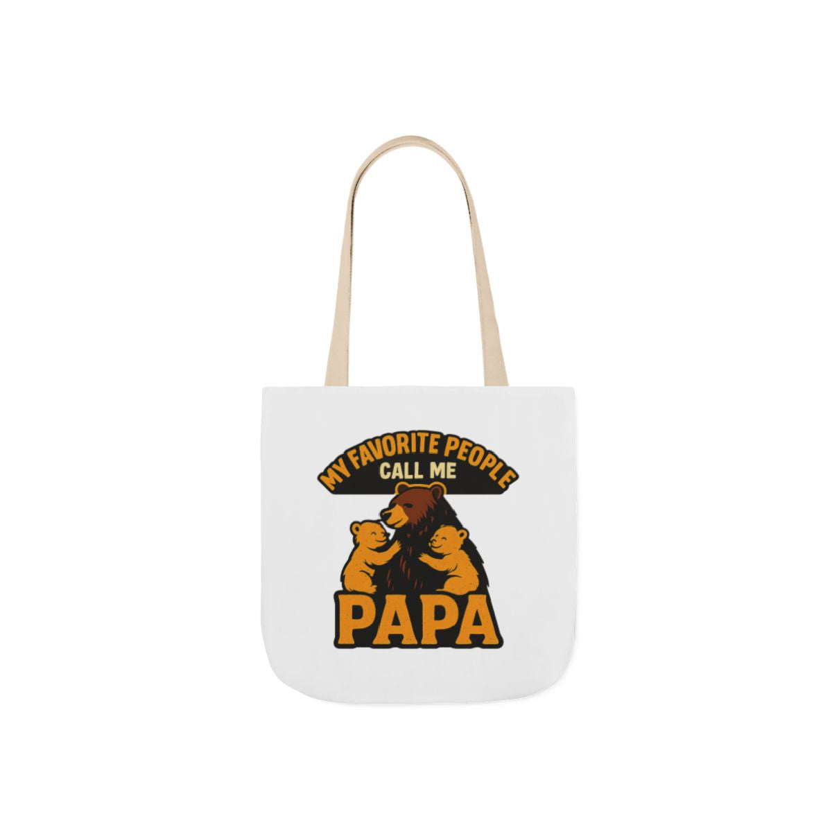 Papa Bear Tote Bag Gift for Grandfather, My Favorite People Call Me Papa, Fathers Day Gift from Grandkids, Grandpa Birthday Gift