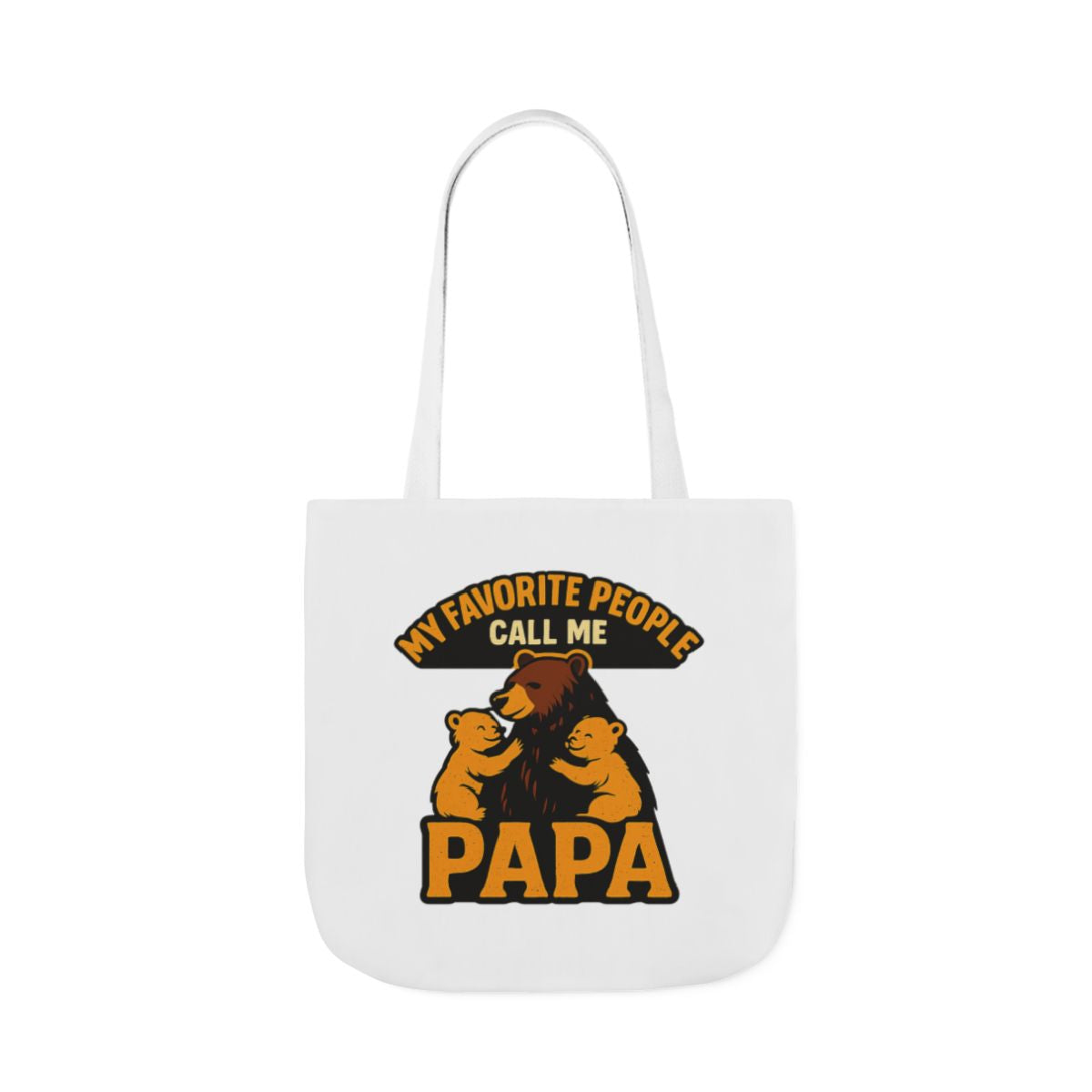 Papa Bear Tote Bag Gift for Grandfather, My Favorite People Call Me Papa, Fathers Day Gift from Grandkids, Grandpa Birthday Gift