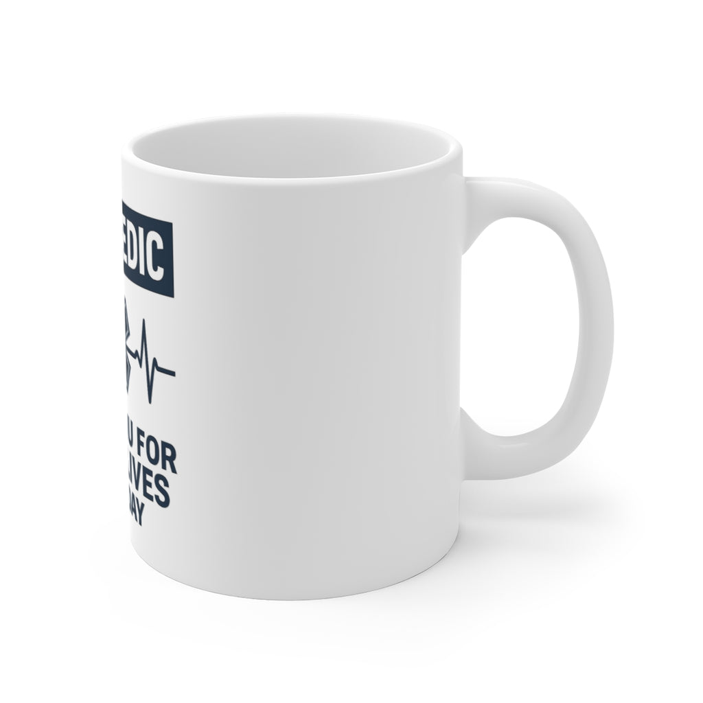 Paramedic Mug Thank You For Saving Lives Every Day Gift EMS Appreciation Coffee Cup Star of Life EMT First Responder