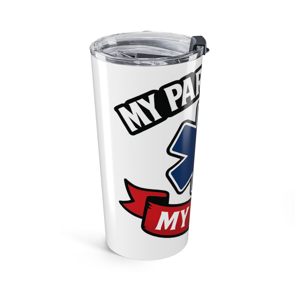 Paramedic Wife Tumbler Gift, My Paramedic My Hero Insulated Cup, EMS Girlfriend Boyfriend Gift, Star of Life Appreciation Tumbler