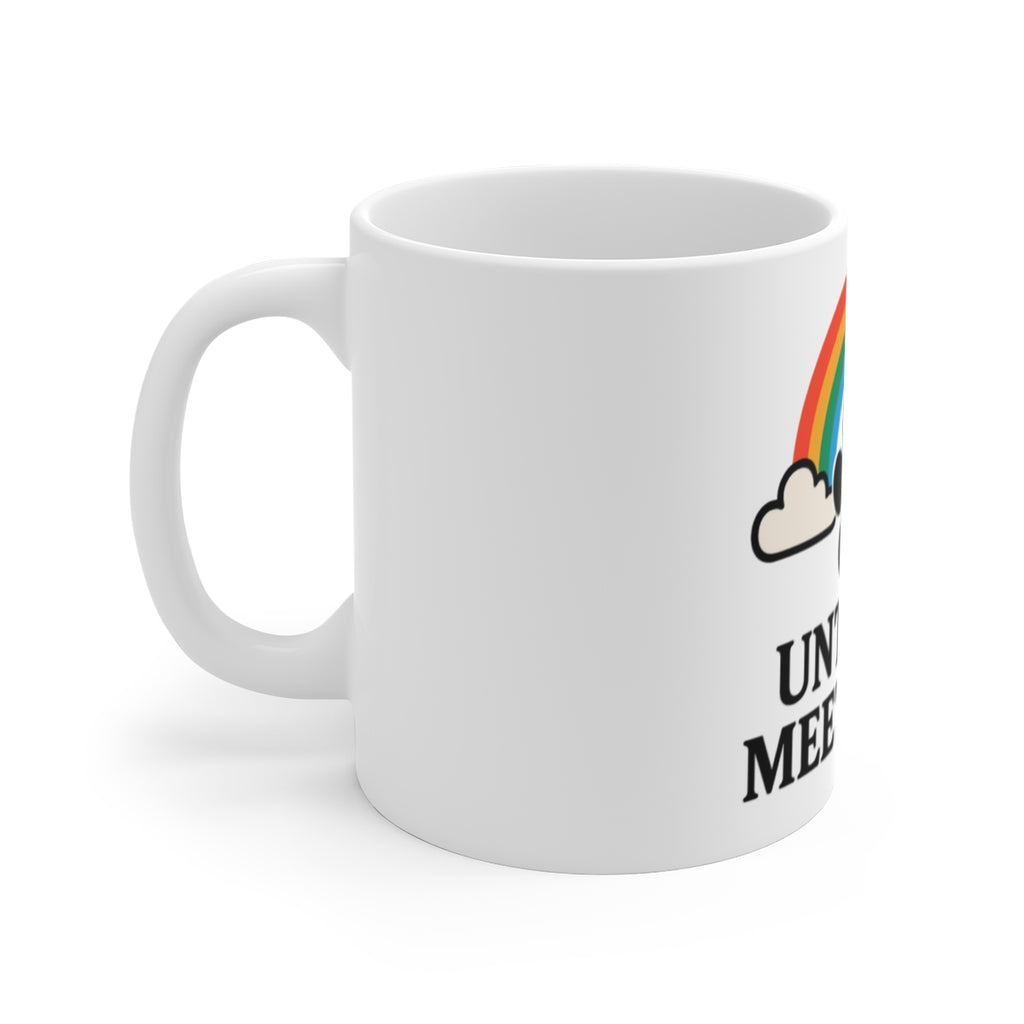 Pet Memorial Mug Rainbow Bridge Paw Print Dog Cat Loss Sympathy Gift Until We Meet Again Coffee Cup Remembrance Bereavement