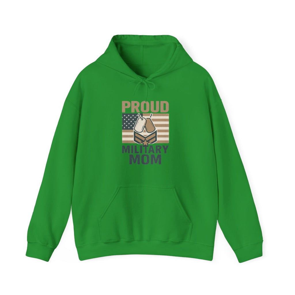 Proud Military Mom Hoodie, Strong Heart Army Mom Gift, Navy Mom Sweatshirt, Air Force Marine Mom, Service Member Mother Apparel