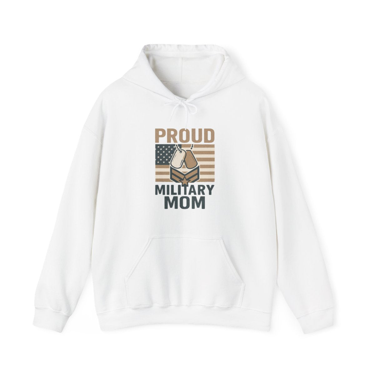 Proud Military Mom Hoodie, Strong Heart Army Mom Gift, Navy Mom Sweatshirt, Air Force Marine Mom, Service Member Mother Apparel