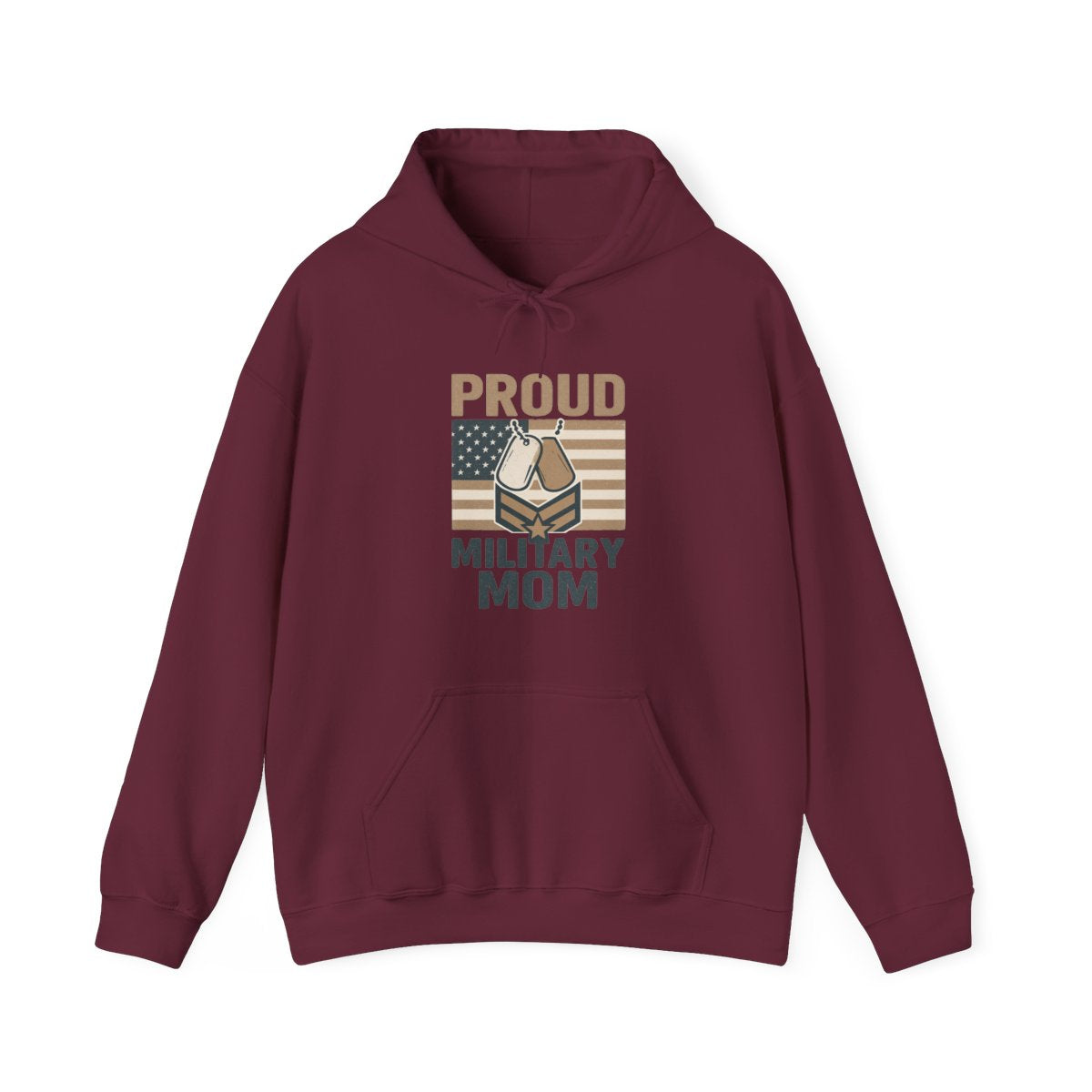 Proud Military Mom Hoodie, Strong Heart Army Mom Gift, Navy Mom Sweatshirt, Air Force Marine Mom, Service Member Mother Apparel
