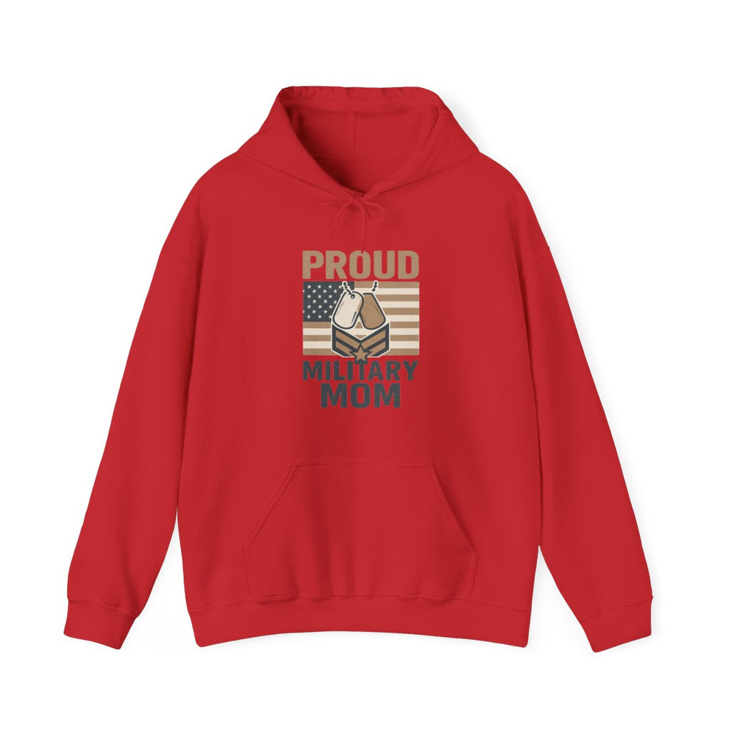 Proud Military Mom Hoodie, Strong Heart Army Mom Gift, Navy Mom Sweatshirt, Air Force Marine Mom, Service Member Mother Apparel