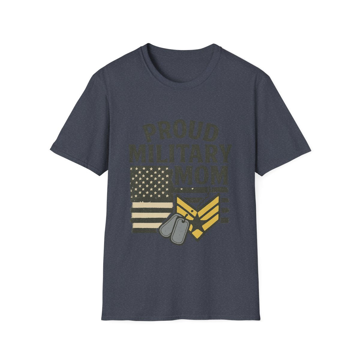 Proud Military Mom Shirt, My Heart Serves Too Tee, Army Mom Gift, Navy Mom, Marine Mom, Air Force Mom T-Shirt, Military Mother