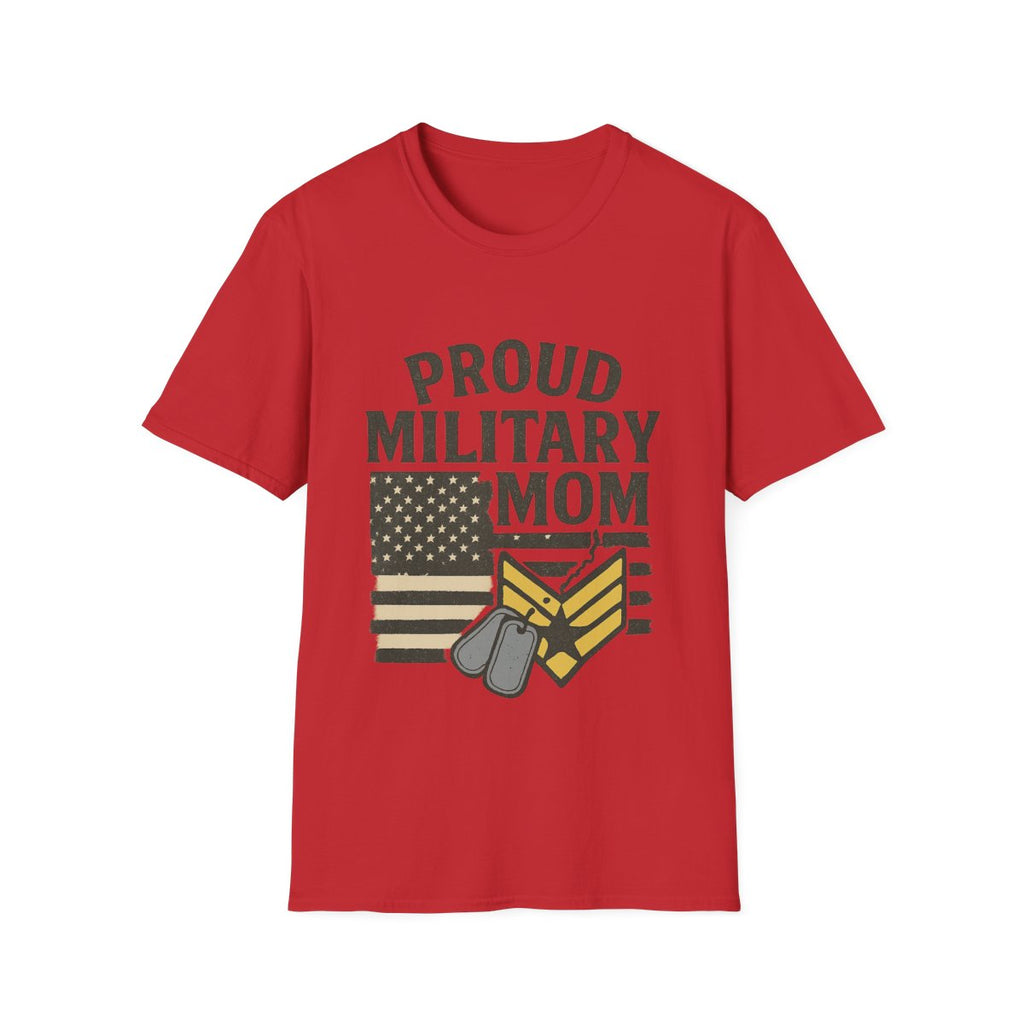 Proud Military Mom Shirt, My Heart Serves Too Tee, Army Mom Gift, Navy Mom, Marine Mom, Air Force Mom T-Shirt, Military Mother