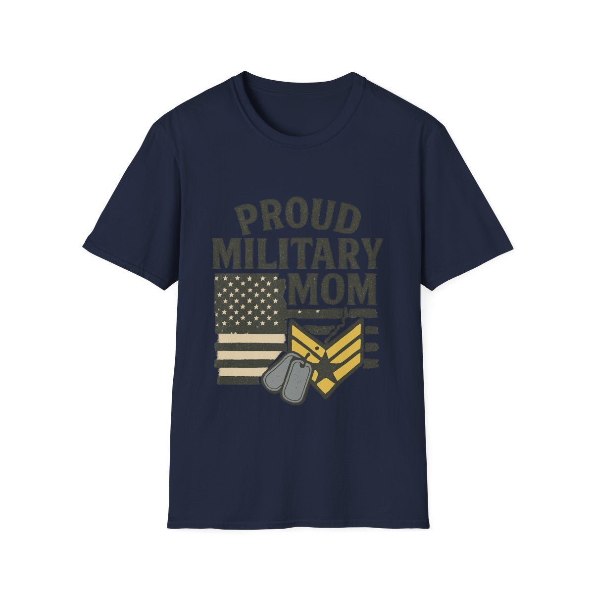 Proud Military Mom Shirt, My Heart Serves Too Tee, Army Mom Gift, Navy Mom, Marine Mom, Air Force Mom T-Shirt, Military Mother
