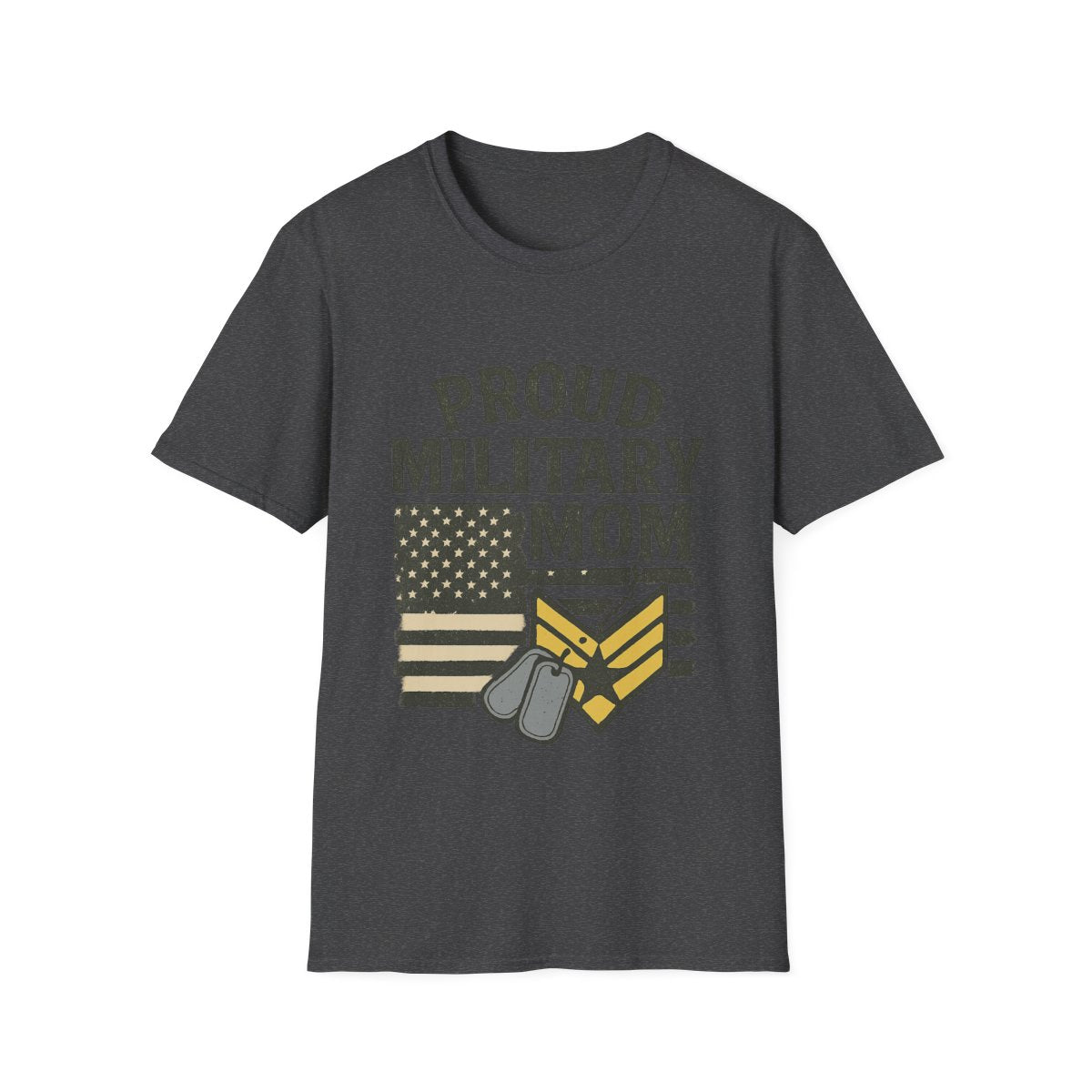 Proud Military Mom Shirt, My Heart Serves Too Tee, Army Mom Gift, Navy Mom, Marine Mom, Air Force Mom T-Shirt, Military Mother