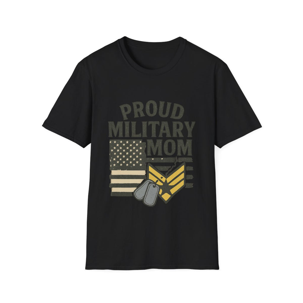 Proud Military Mom Shirt, My Heart Serves Too Tee, Army Mom Gift, Navy Mom, Marine Mom, Air Force Mom T-Shirt, Military Mother