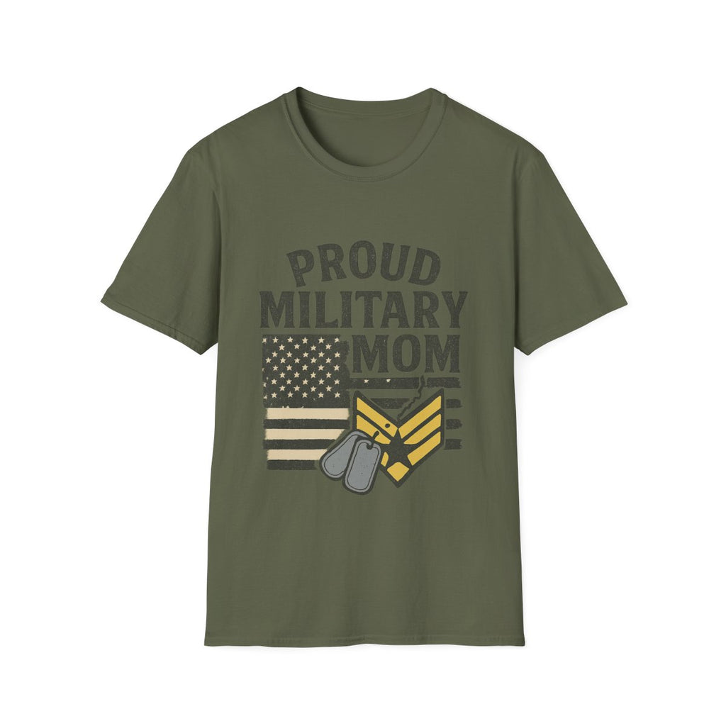 Proud Military Mom Shirt, My Heart Serves Too Tee, Army Mom Gift, Navy Mom, Marine Mom, Air Force Mom T-Shirt, Military Mother