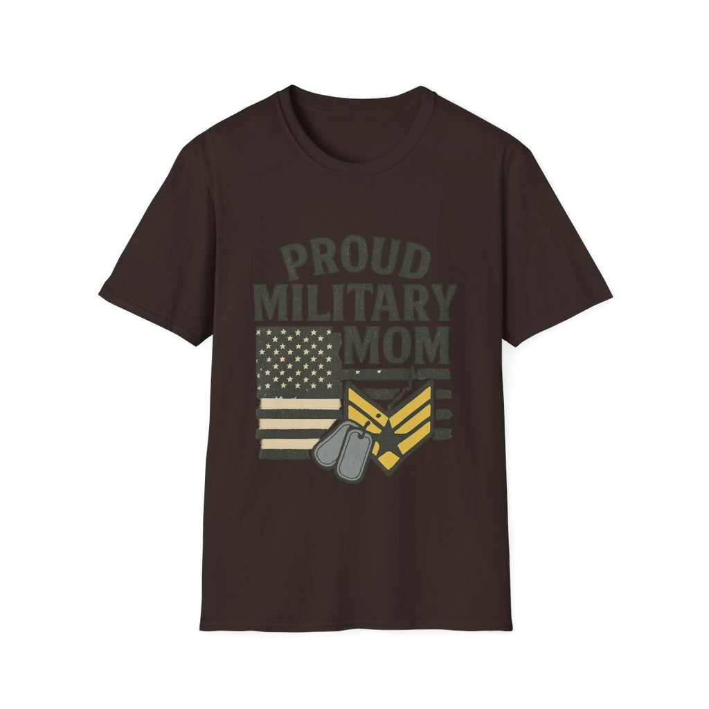 Proud Military Mom Shirt, My Heart Serves Too Tee, Army Mom Gift, Navy Mom, Marine Mom, Air Force Mom T-Shirt, Military Mother