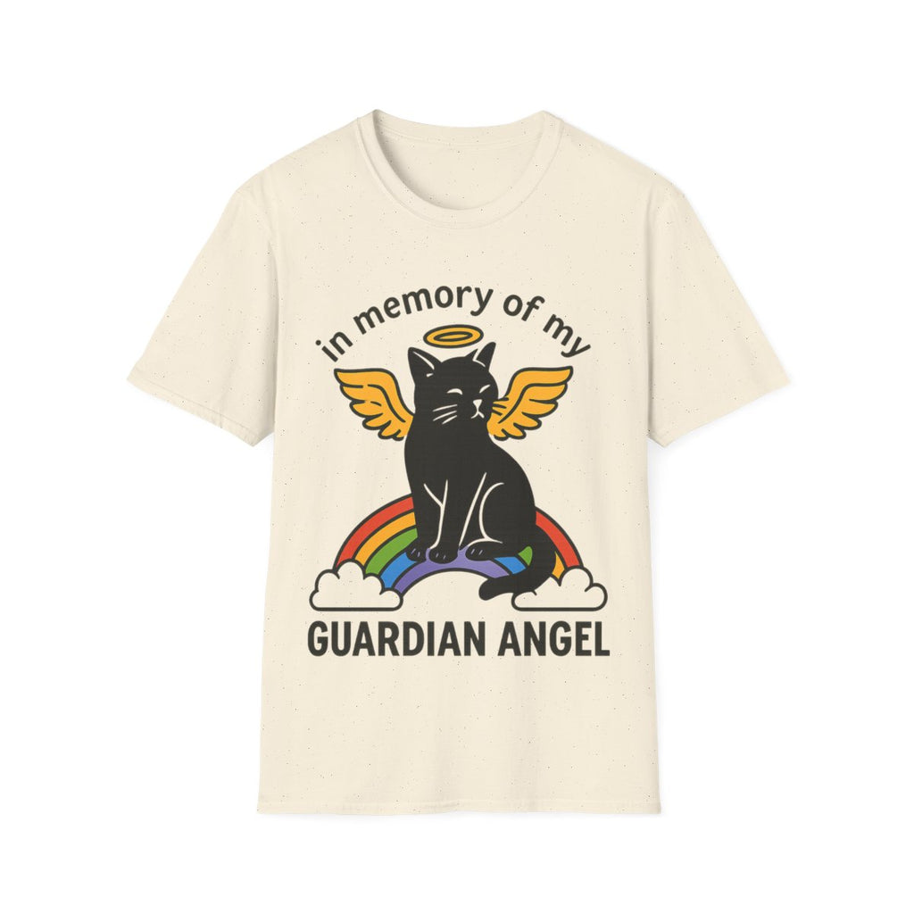 Rainbow Bridge Cat Memorial Shirt, Guardian Angel Cat Tshirt, Pet Loss Sympathy Gift, Cat Remembrance Shirt, Cat Lover Grief Gift