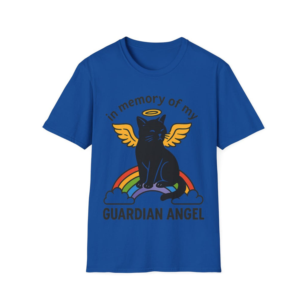 Rainbow Bridge Cat Memorial Shirt, Guardian Angel Cat Tshirt, Pet Loss Sympathy Gift, Cat Remembrance Shirt, Cat Lover Grief Gift