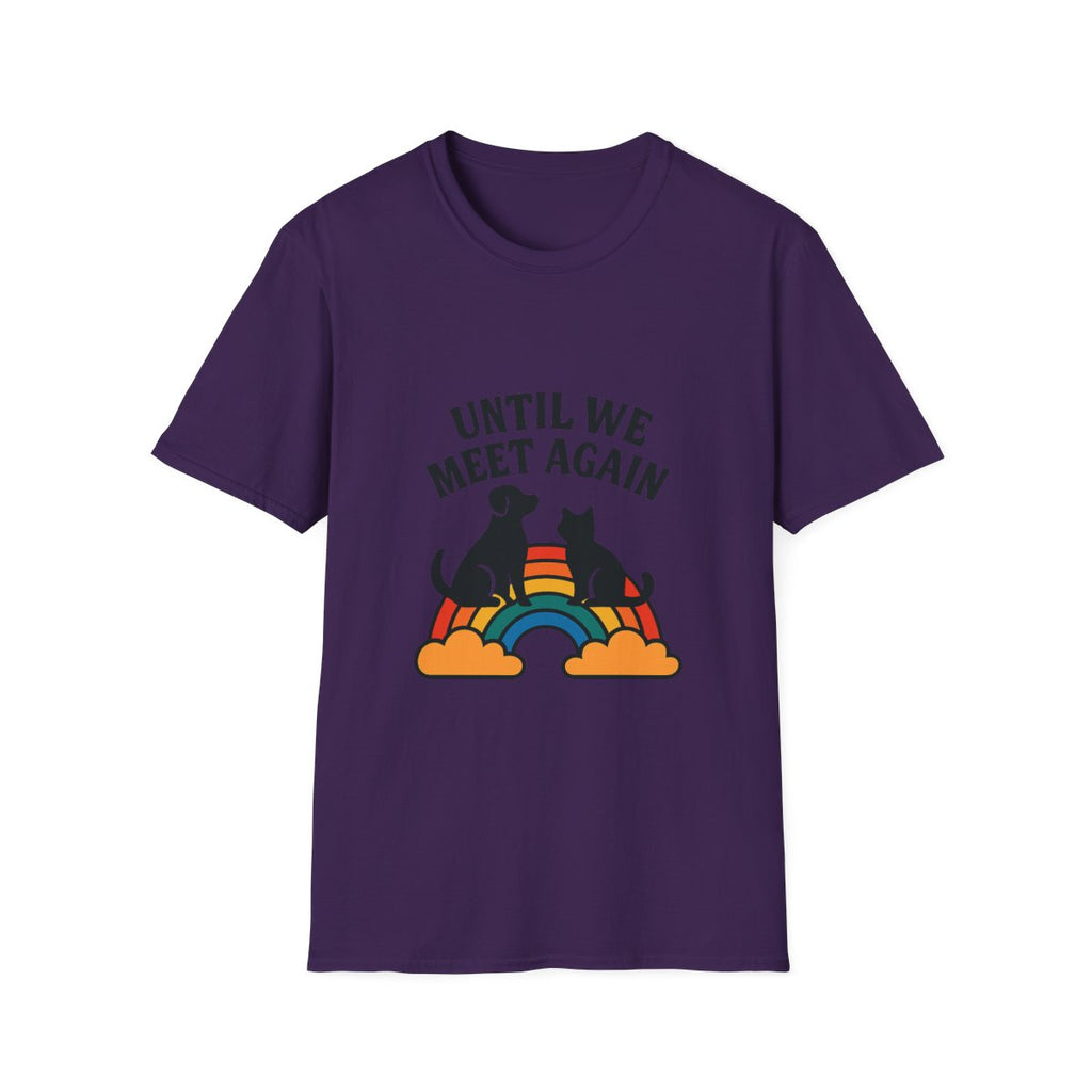 Rainbow Bridge Pet Memorial Shirt, Until We Meet Again Dog Cat Loss Gift, Pet Remembrance Tee, Sympathy Gift for Pet Loss Grief