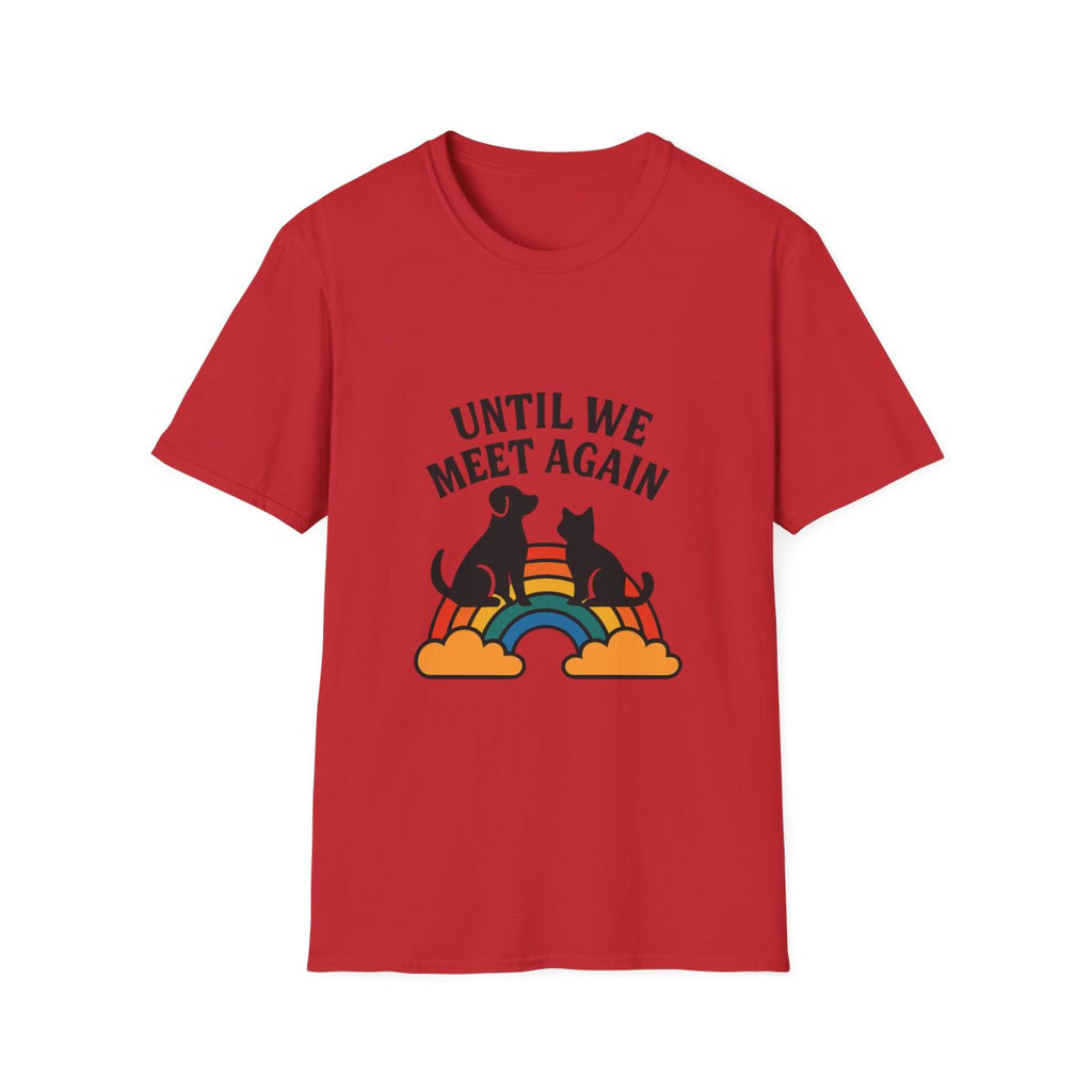 Rainbow Bridge Pet Memorial Shirt, Until We Meet Again Dog Cat Loss Gift, Pet Remembrance Tee, Sympathy Gift for Pet Loss Grief