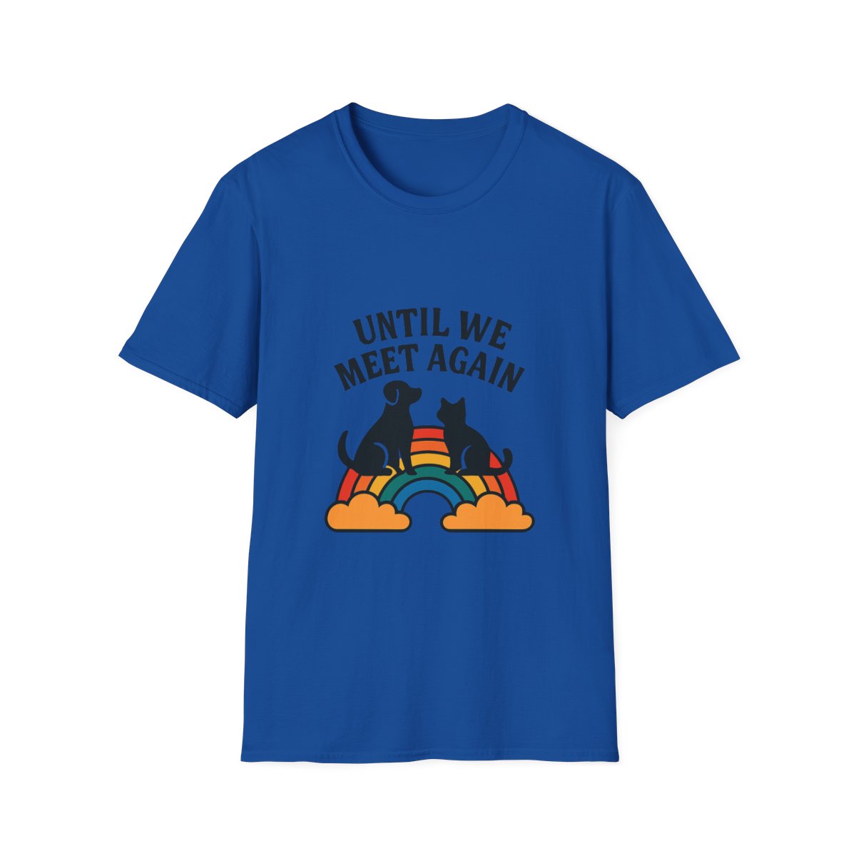 Rainbow Bridge Pet Memorial Shirt, Until We Meet Again Dog Cat Loss Gift, Pet Remembrance Tee, Sympathy Gift for Pet Loss Grief
