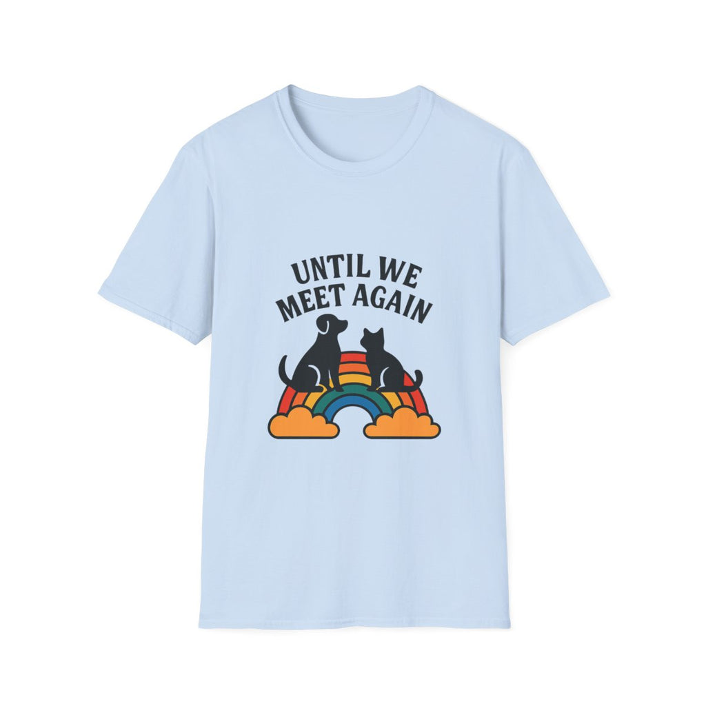 Rainbow Bridge Pet Memorial Shirt, Until We Meet Again Dog Cat Loss Gift, Pet Remembrance Tee, Sympathy Gift for Pet Loss Grief