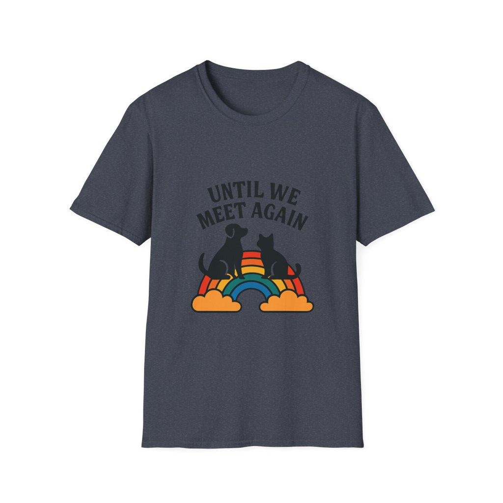 Rainbow Bridge Pet Memorial Shirt, Until We Meet Again Dog Cat Loss Gift, Pet Remembrance Tee, Sympathy Gift for Pet Loss Grief