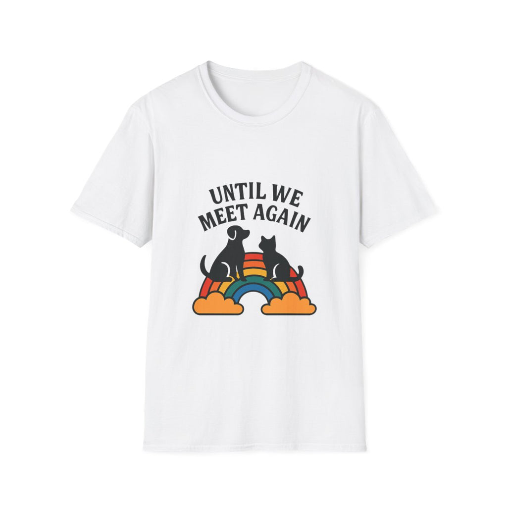 Rainbow Bridge Pet Memorial Shirt, Until We Meet Again Dog Cat Loss Gift, Pet Remembrance Tee, Sympathy Gift for Pet Loss Grief