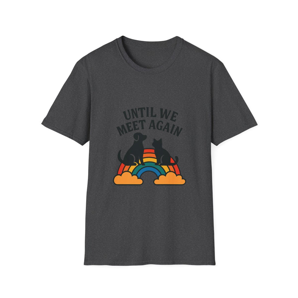 Rainbow Bridge Pet Memorial Shirt, Until We Meet Again Dog Cat Loss Gift, Pet Remembrance Tee, Sympathy Gift for Pet Loss Grief