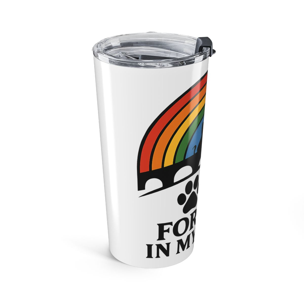 Rainbow Bridge Pet Memorial Tumbler, Forever in My Heart Dog Cat Loss Gift, Pet Sympathy Remembrance Cup, Pet Owner Grief Comfort