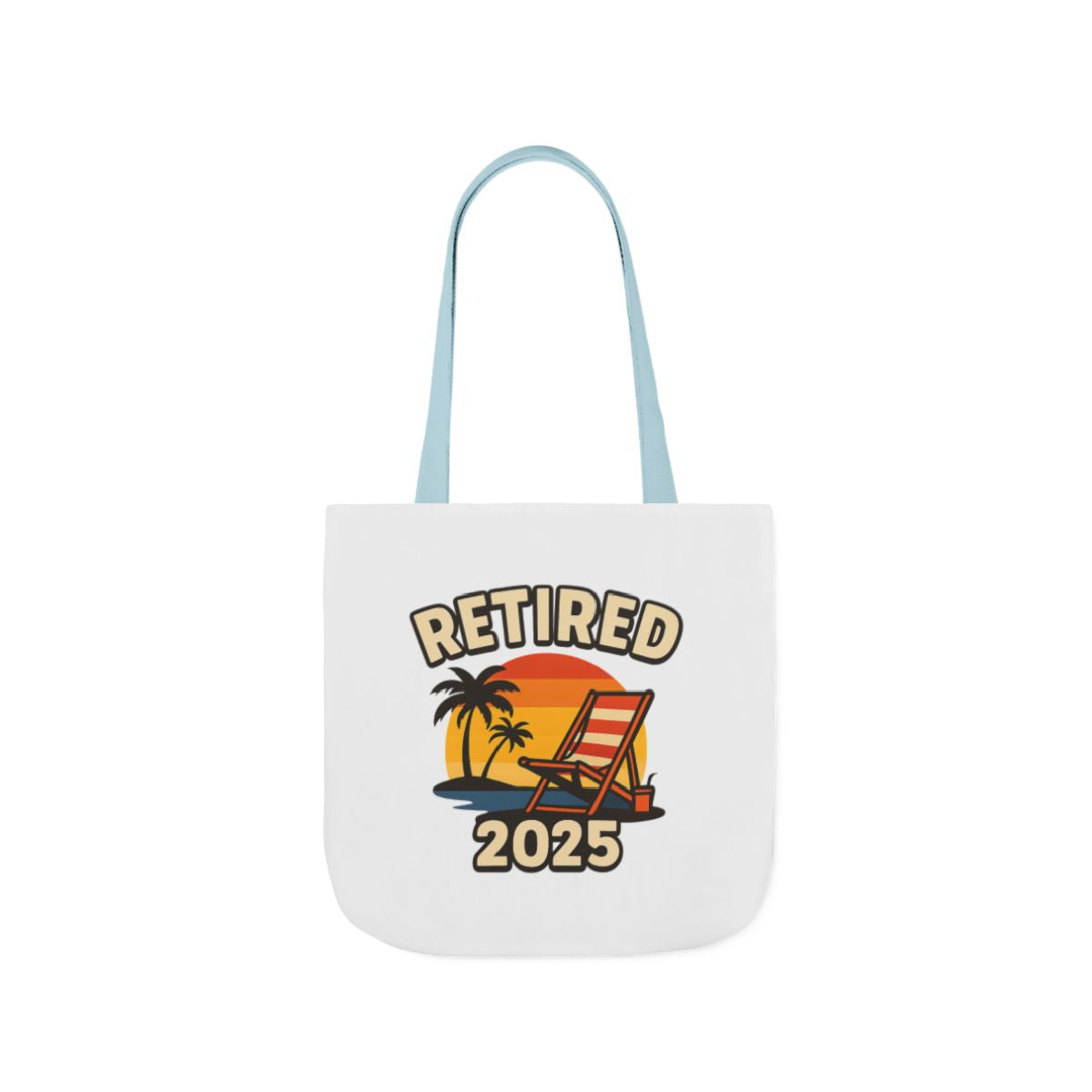 Retired 2025 Tote Bag Beach Chair Sunset Retirement Gift Retiree Beach Bag Retirement Party Favor Coworker Gift Farewell Gift