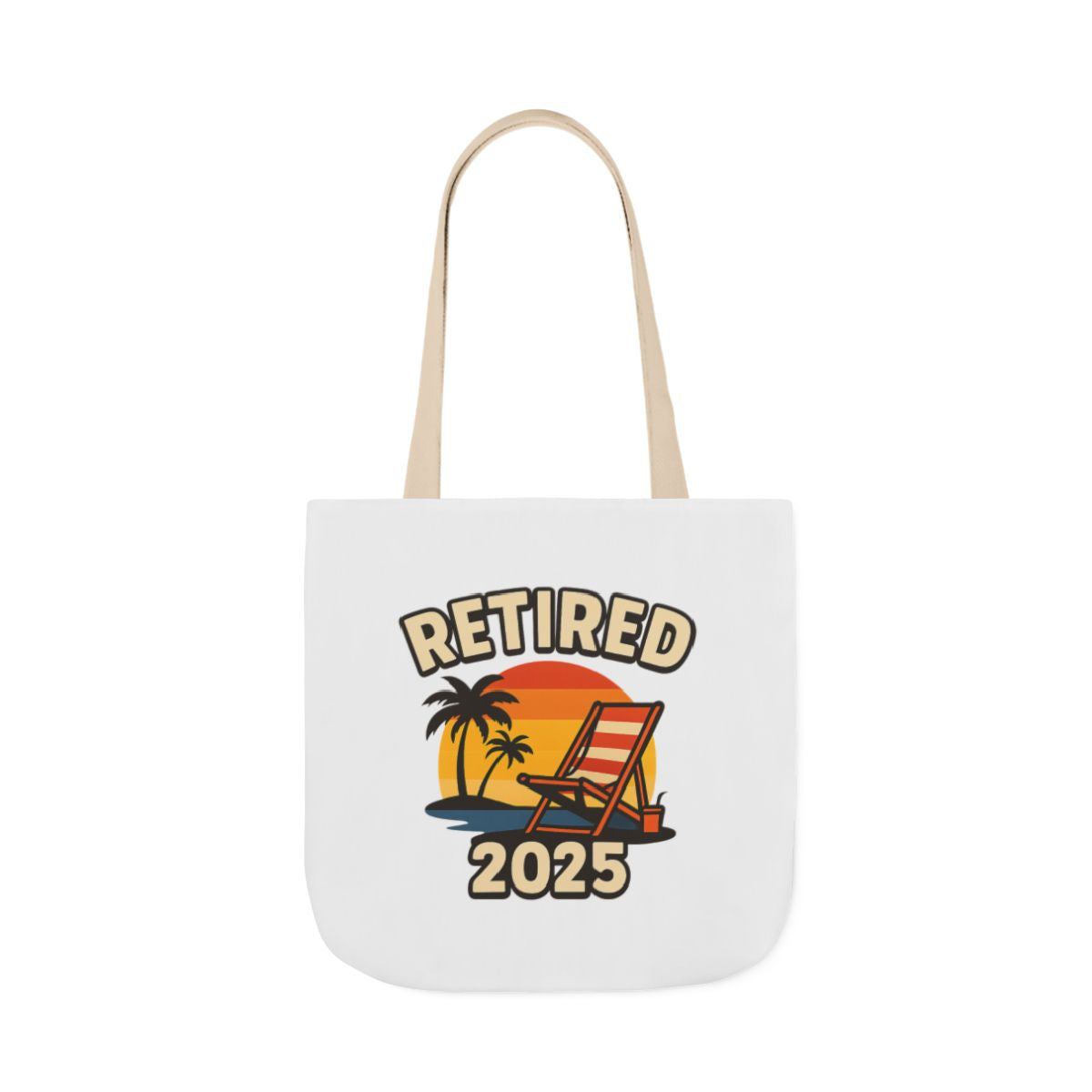 Retired 2025 Tote Bag Beach Chair Sunset Retirement Gift Retiree Beach Bag Retirement Party Favor Coworker Gift Farewell Gift