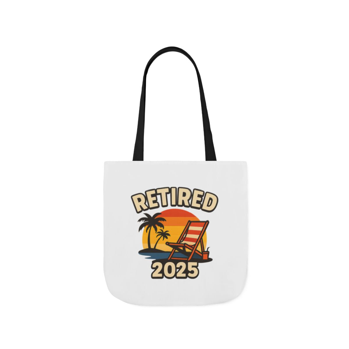 Retired 2025 Tote Bag Beach Chair Sunset Retirement Gift Retiree Beach Bag Retirement Party Favor Coworker Gift Farewell Gift