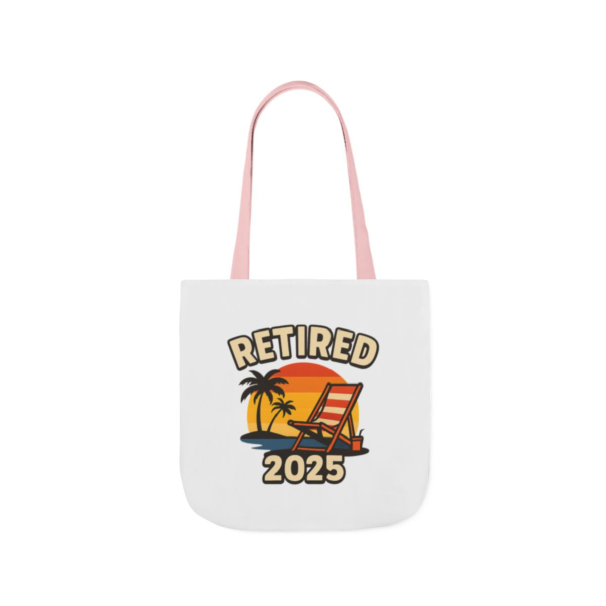 Retired 2025 Tote Bag Beach Chair Sunset Retirement Gift Retiree Beach Bag Retirement Party Favor Coworker Gift Farewell Gift