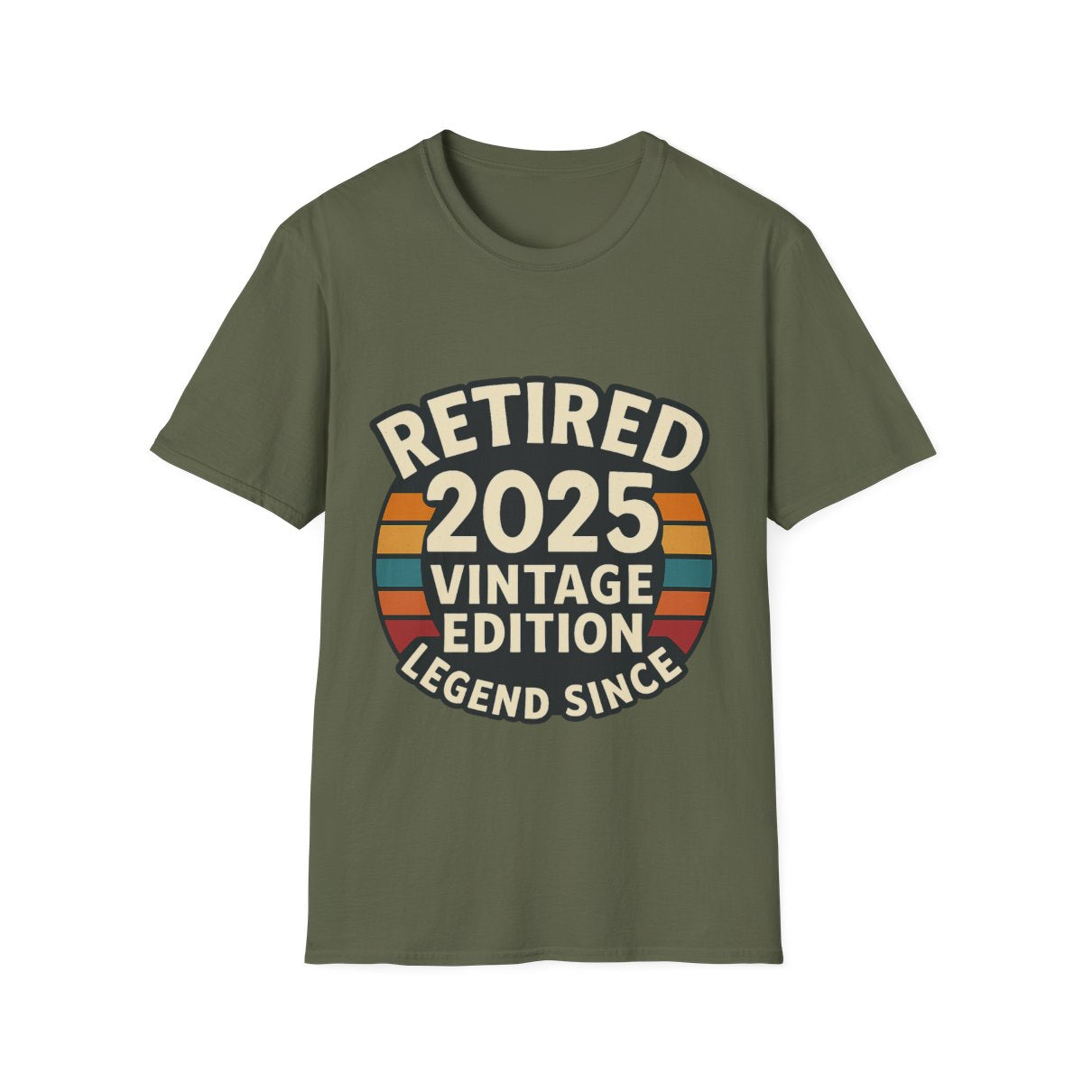 Retired 2025 Vintage Edition T-Shirt, Retirement Gift for Coworker Dad Grandpa, Funny Retirement Party Shirt, Legend Since 2025