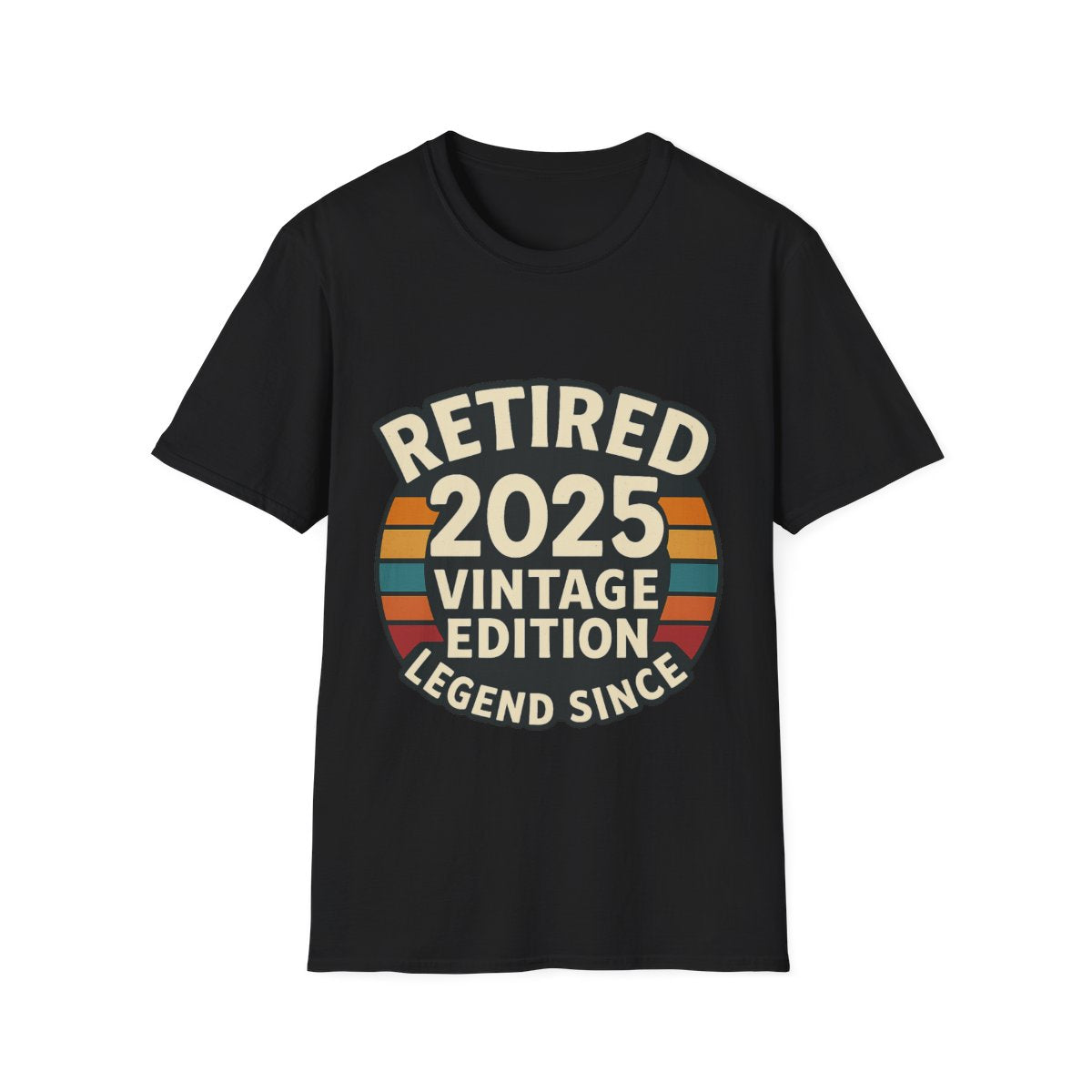 Retired 2025 Vintage Edition T-Shirt, Retirement Gift for Coworker Dad Grandpa, Funny Retirement Party Shirt, Legend Since 2025