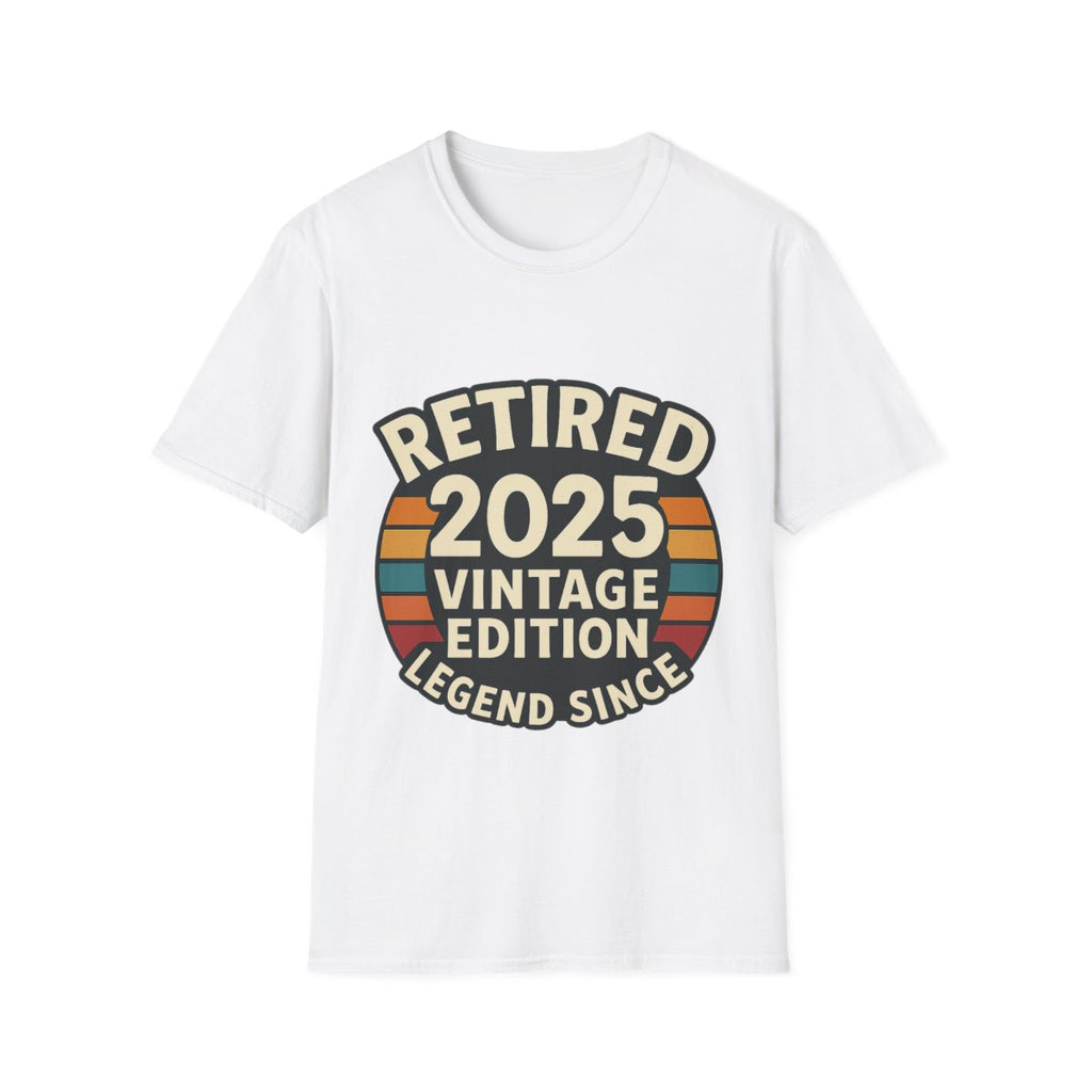 Retired 2025 Vintage Edition T-Shirt, Retirement Gift for Coworker Dad Grandpa, Funny Retirement Party Shirt, Legend Since 2025