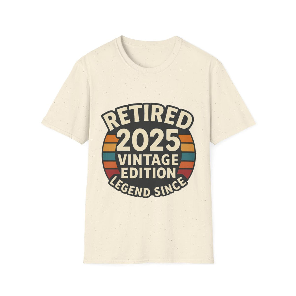 Retired 2025 Vintage Edition T-Shirt, Retirement Gift for Coworker Dad Grandpa, Funny Retirement Party Shirt, Legend Since 2025