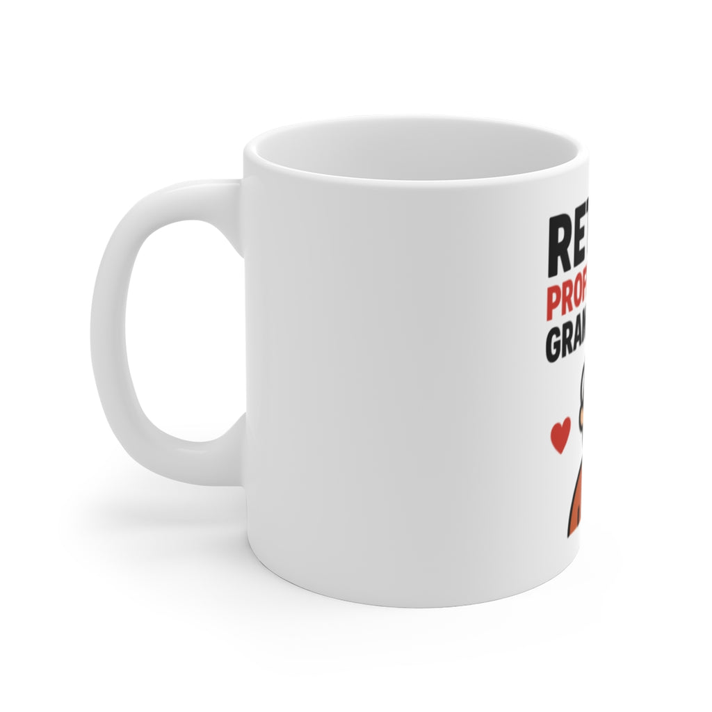 Retirement Gift for Grandpa Grandma Mug, Professional Grandparent Coffee Cup, Funny Retired Gifts New Grandparents Present