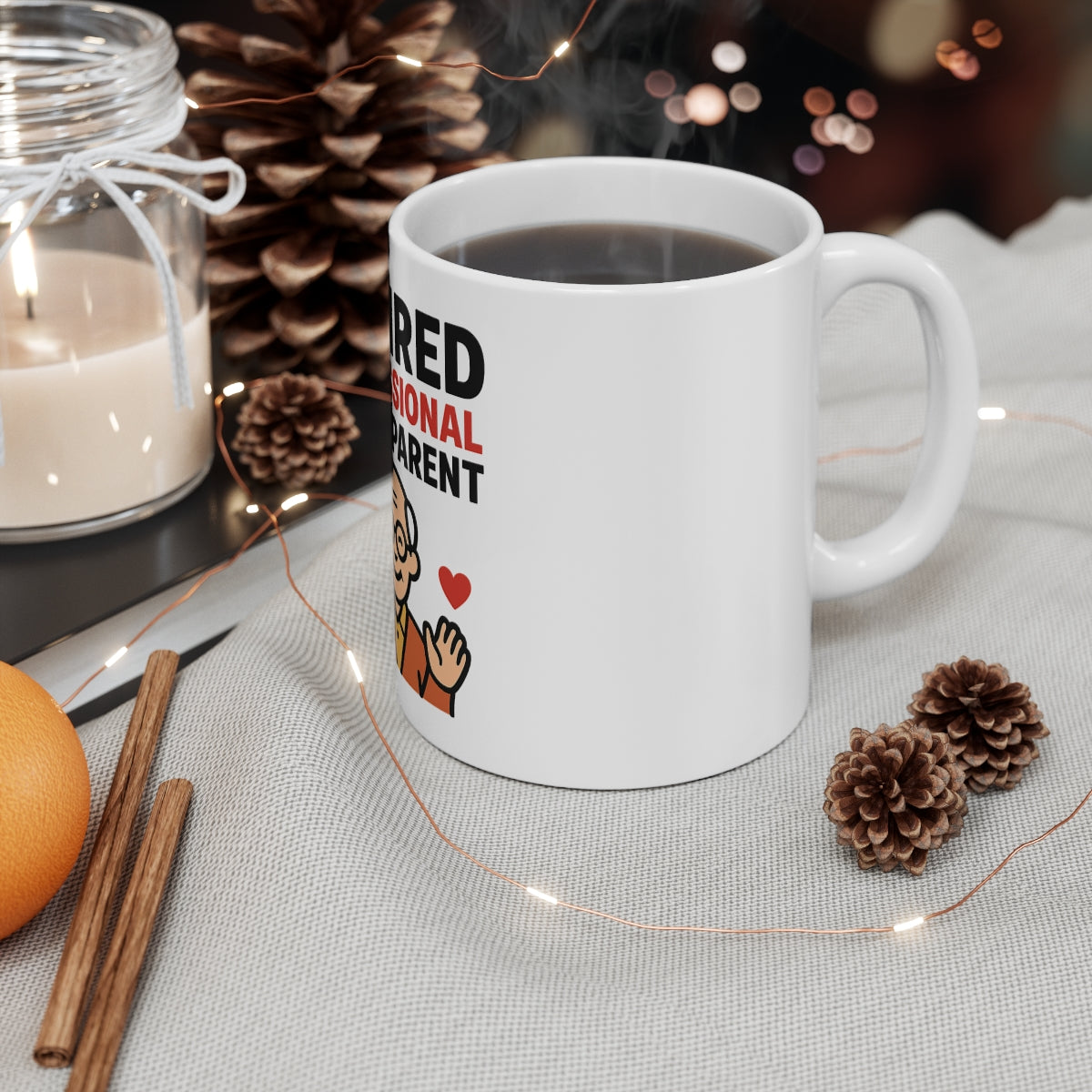 Retirement Gift for Grandpa Grandma Mug, Professional Grandparent Coffee Cup, Funny Retired Gifts New Grandparents Present