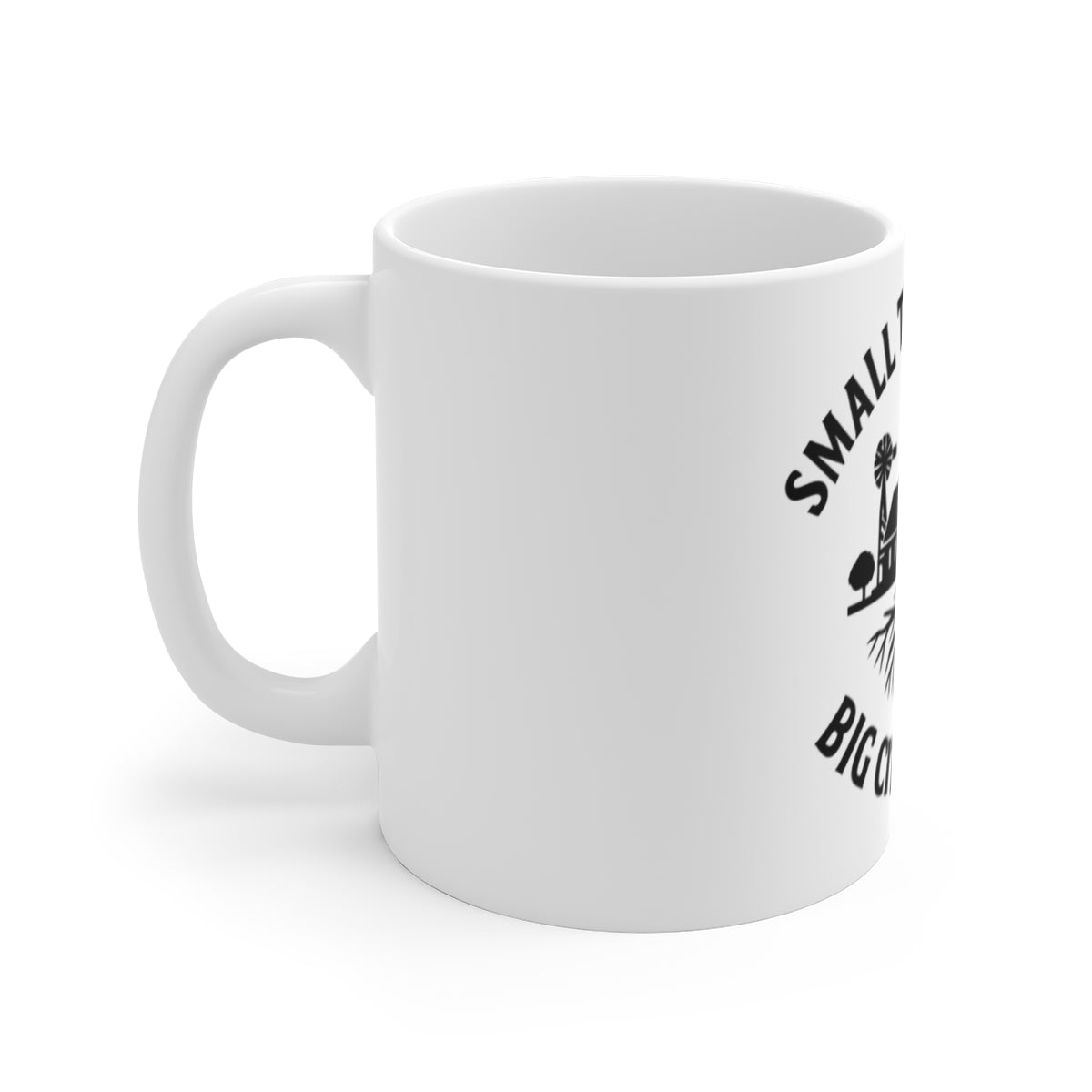 Small Town Roots Big City Dreams Coffee Mug | Hometown Pride Gift | Farmhouse Inspirational Mug | Small Town Girl Boy Gift