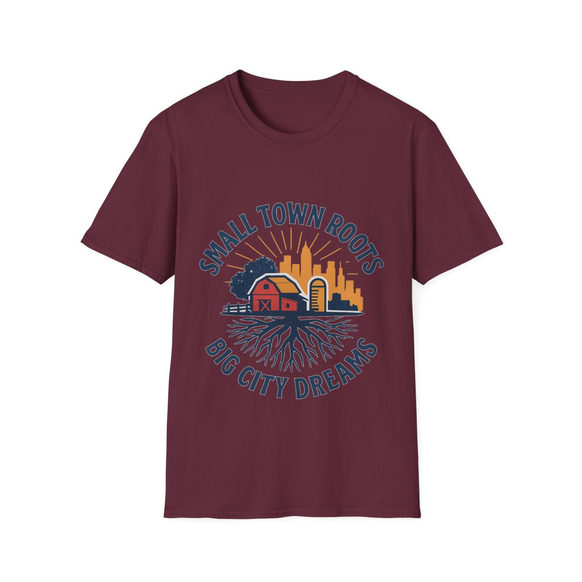 Small Town Roots Big City Dreams Shirt, Hometown Pride Tee, Vintage Americana Tshirt, Country Girl Gift, Small Town Pride