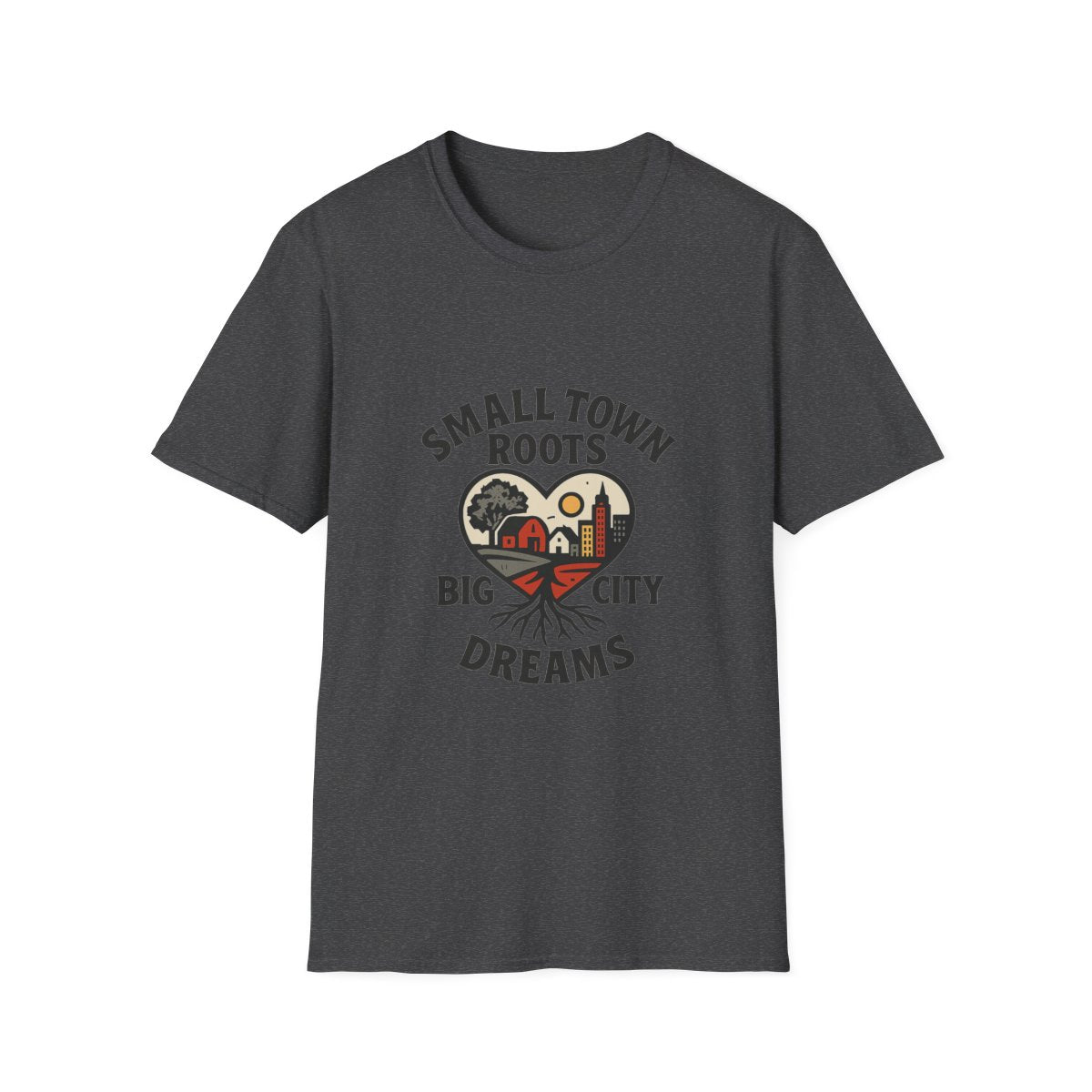 Small Town Roots Big City Dreams Shirt, Hometown Pride Tshirt, Small Town Girl Gift, Nostalgic Country Roots Tee, Moving Away Gift