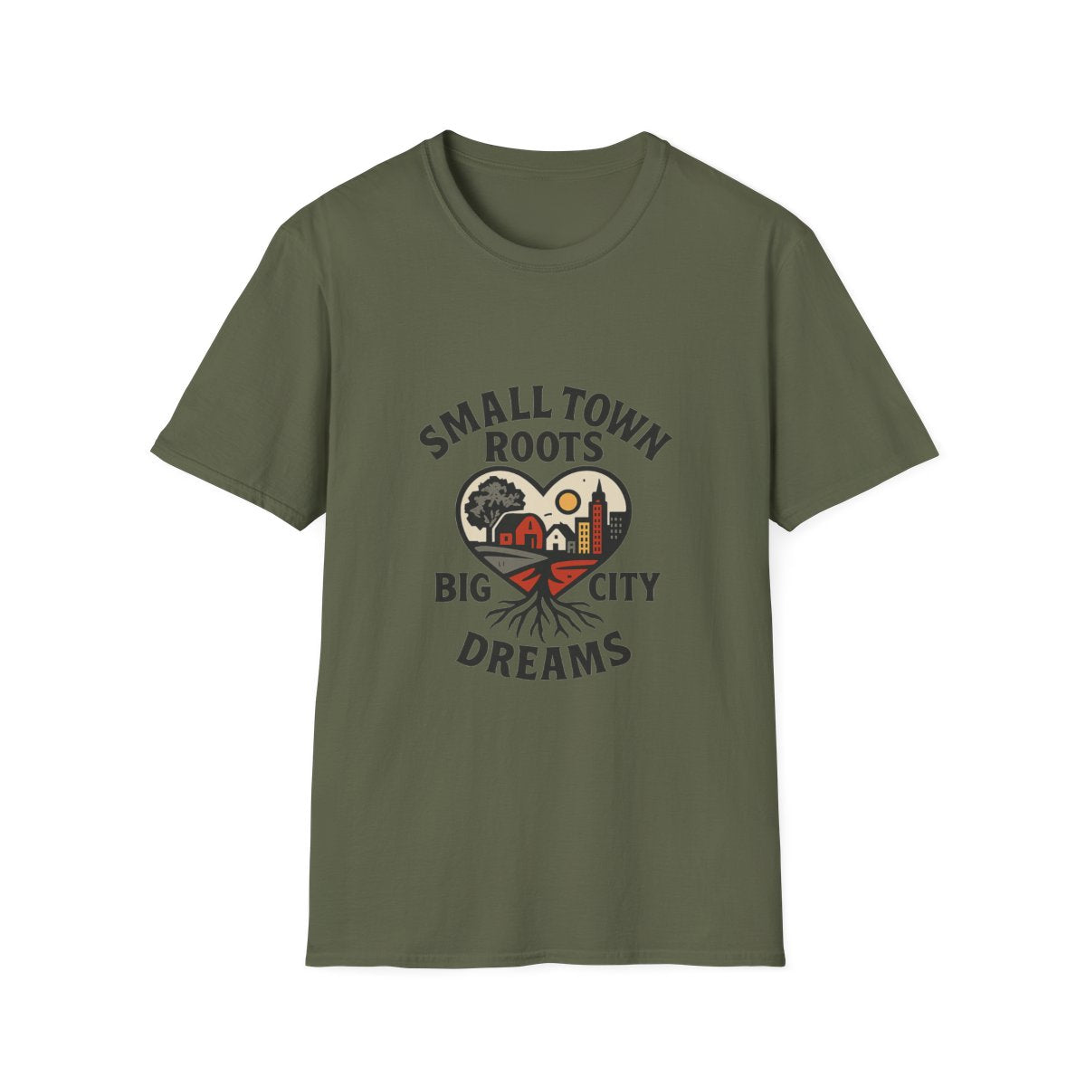 Small Town Roots Big City Dreams Shirt, Hometown Pride Tshirt, Small Town Girl Gift, Nostalgic Country Roots Tee, Moving Away Gift