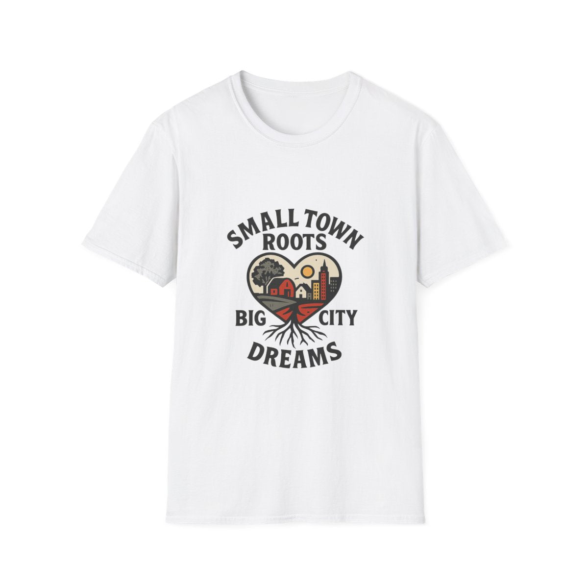 Small Town Roots Big City Dreams Shirt, Hometown Pride Tshirt, Small Town Girl Gift, Nostalgic Country Roots Tee, Moving Away Gift
