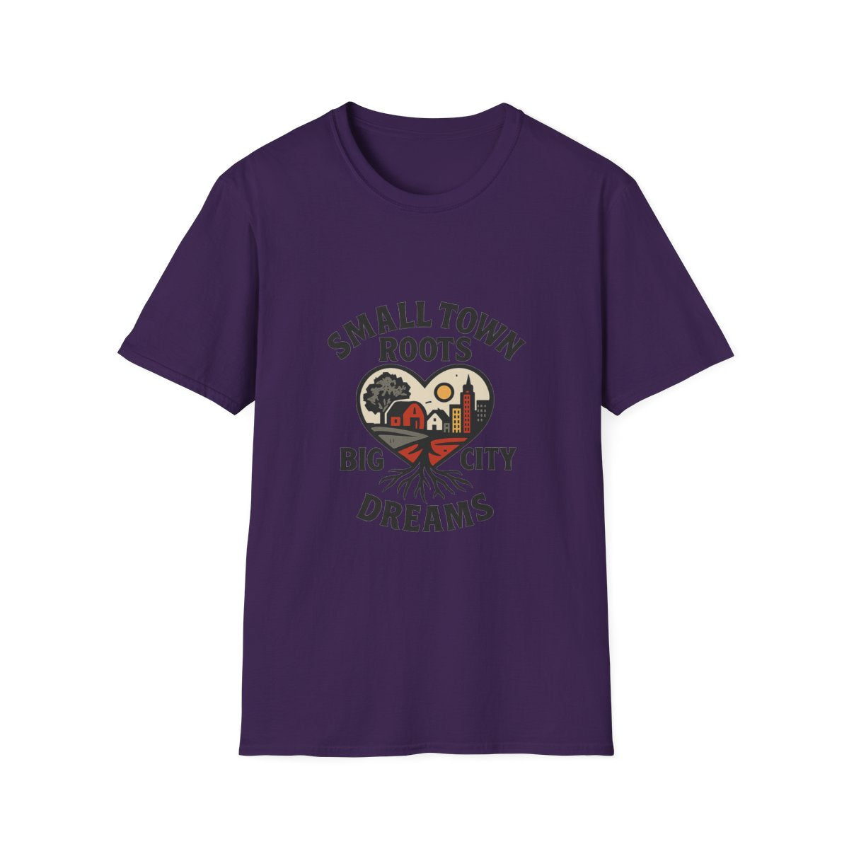 Small Town Roots Big City Dreams Shirt, Hometown Pride Tshirt, Small Town Girl Gift, Nostalgic Country Roots Tee, Moving Away Gift