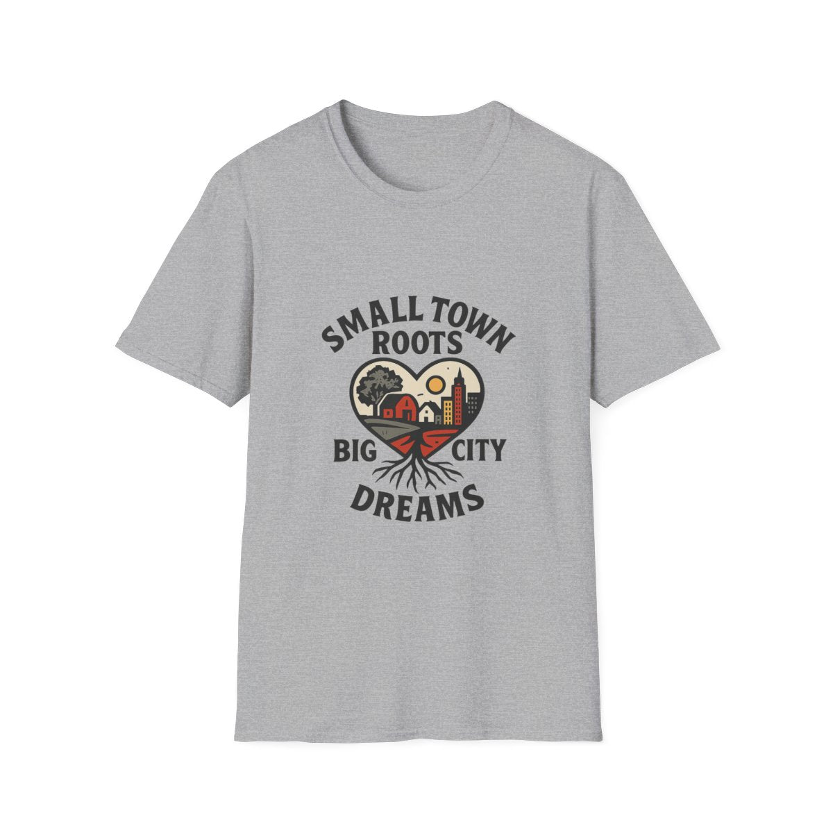 Small Town Roots Big City Dreams Shirt, Hometown Pride Tshirt, Small Town Girl Gift, Nostalgic Country Roots Tee, Moving Away Gift