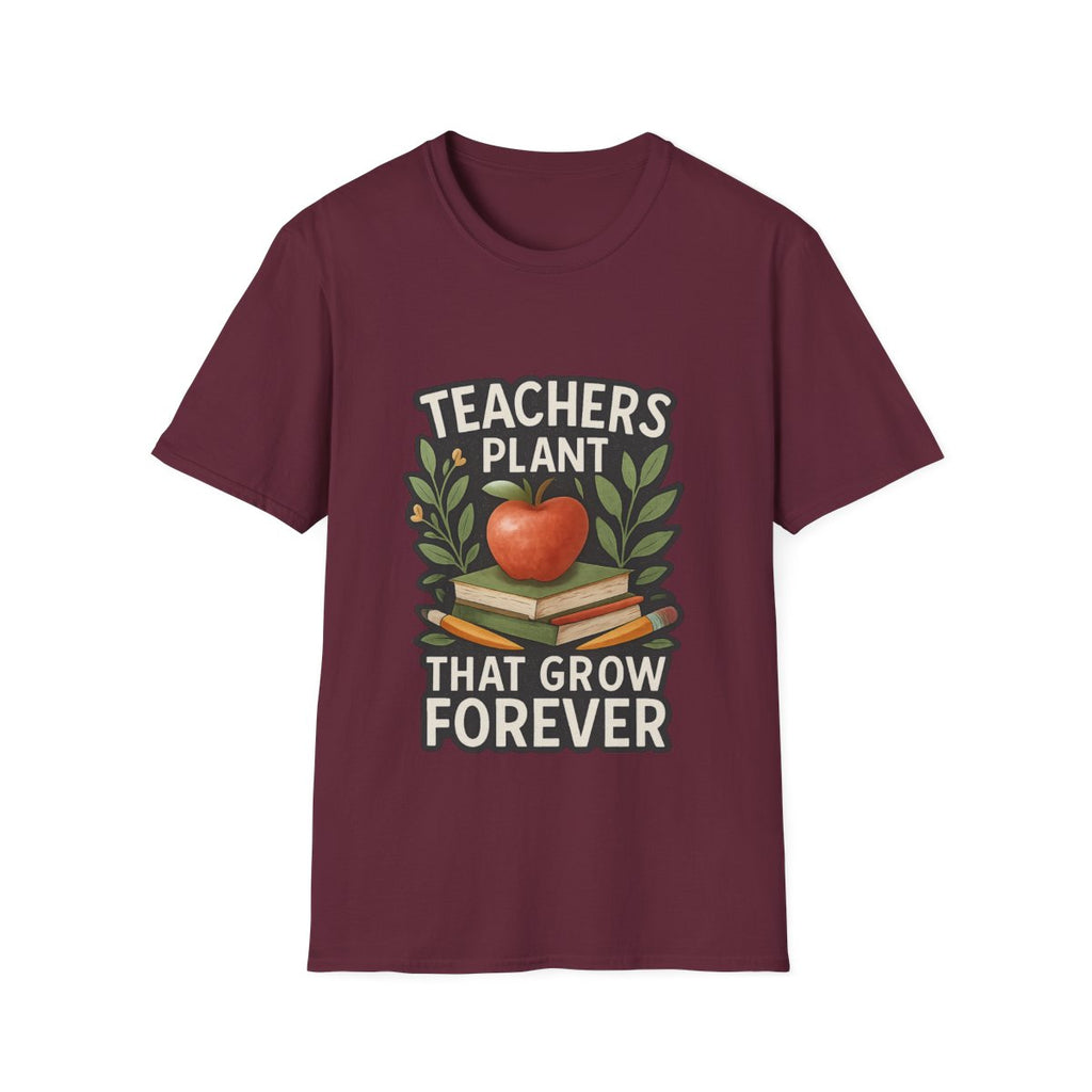 Teacher Appreciation Shirt Teachers Plant Seeds That Grow Forever Tee Gift for Teacher Watercolor Botanical Thank You Teacher Tshirt
