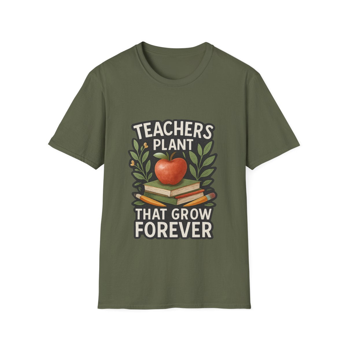 Teacher Appreciation Shirt Teachers Plant Seeds That Grow Forever Tee Gift for Teacher Watercolor Botanical Thank You Teacher Tshirt