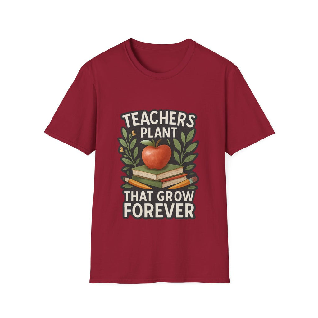 Teacher Appreciation Shirt Teachers Plant Seeds That Grow Forever Tee Gift for Teacher Watercolor Botanical Thank You Teacher Tshirt