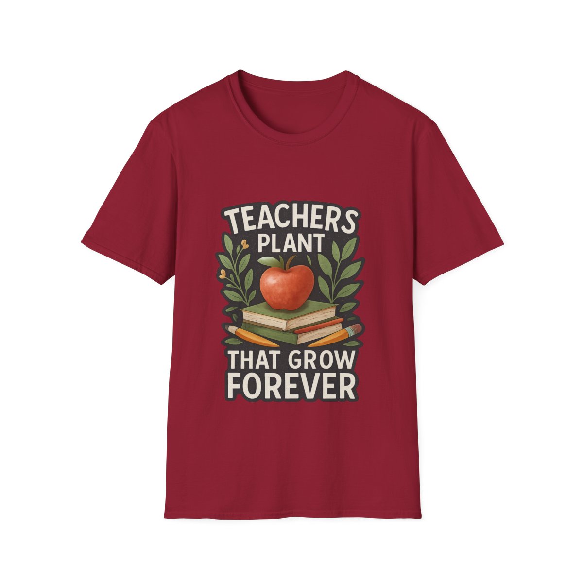 Teacher Appreciation Shirt Teachers Plant Seeds That Grow Forever Tee Gift for Teacher Watercolor Botanical Thank You Teacher Tshirt