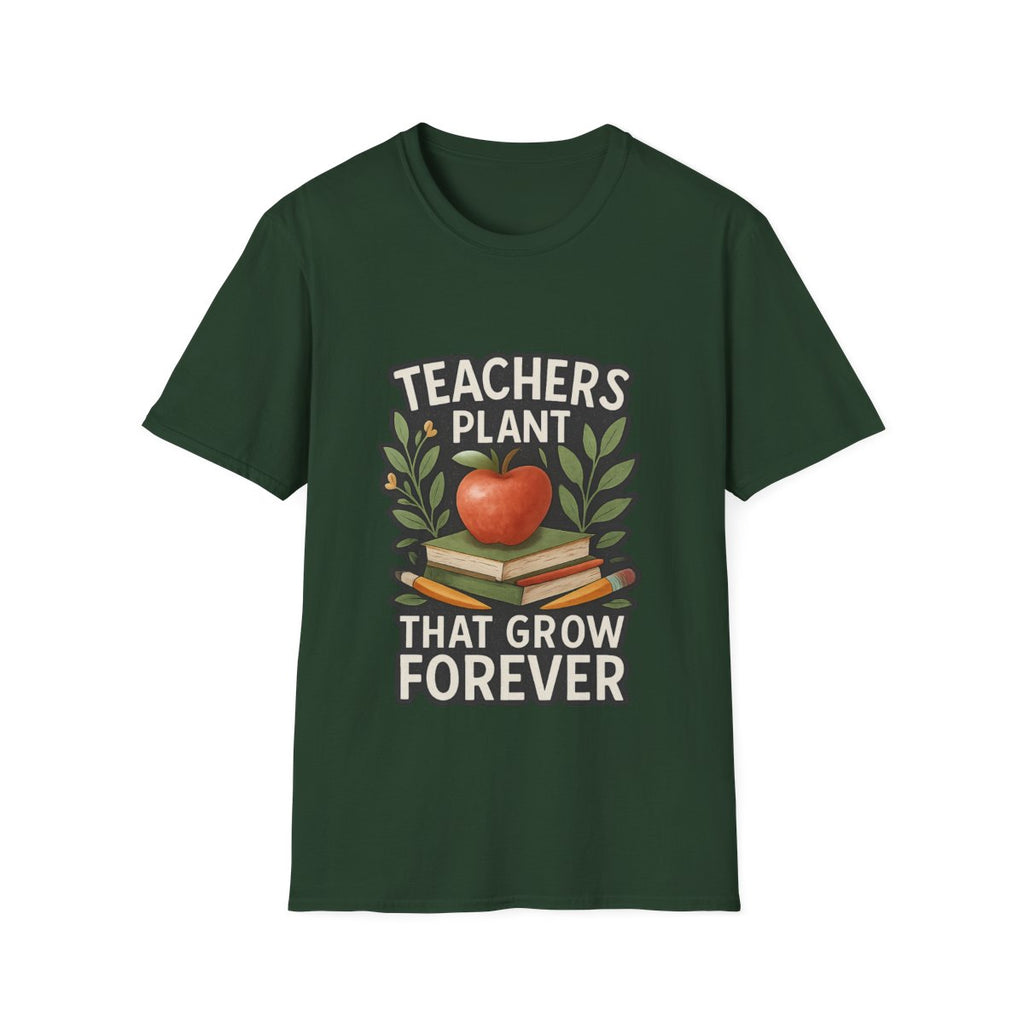Teacher Appreciation Shirt Teachers Plant Seeds That Grow Forever Tee Gift for Teacher Watercolor Botanical Thank You Teacher Tshirt