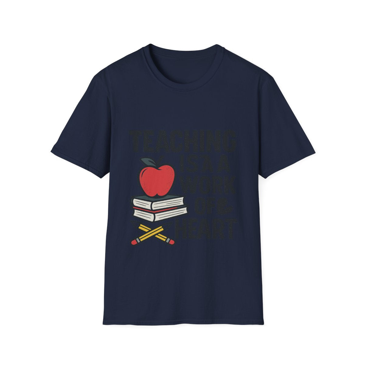 Teacher Appreciation Shirt, Teaching is a Work of Heart Tshirt, Teacher Gift, Educator Shirt, Teacher Week Gift, Apple Pencil Tee