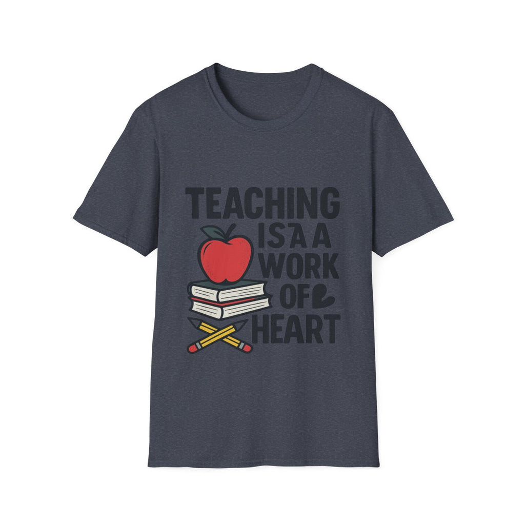 Teacher Appreciation Shirt, Teaching is a Work of Heart Tshirt, Teacher Gift, Educator Shirt, Teacher Week Gift, Apple Pencil Tee